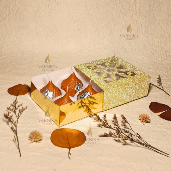 Brown Modak Candles - Pack of 4