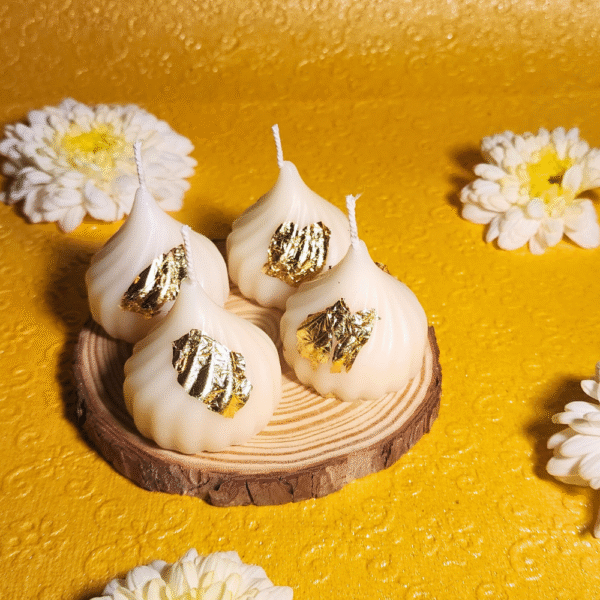White Modak Candle