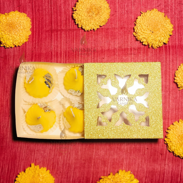 Yellow Modak Candles - Pack of 4