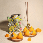 orange Modak Candles - Pack of 6