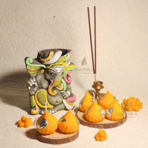 orange Modak Candles - Pack of 6
