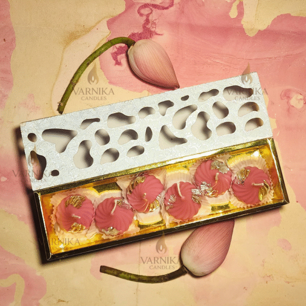 pink Modak Candles - Pack of 4