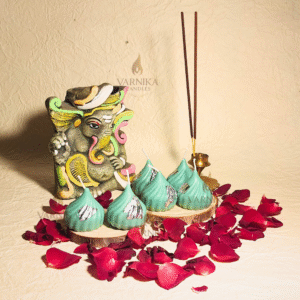 Green Modak Candles - Pack of 6