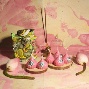pink Modak Candles - Pack of 4