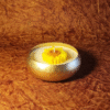 Hammered Metal Urli Scented Candle