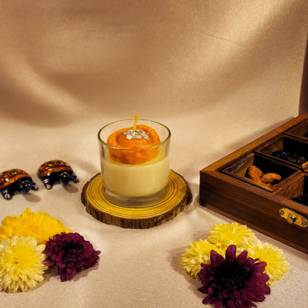 Gujiya Glaas Soy Wax Glass Candle