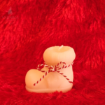 Santa Shoes Candle