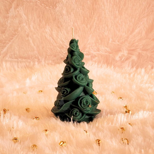 green rose christmas tree