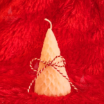 cherry leaves tree candle