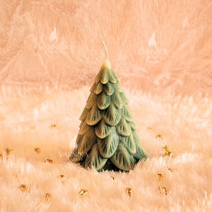 Green Snowy Christmas Tree Scented Candle